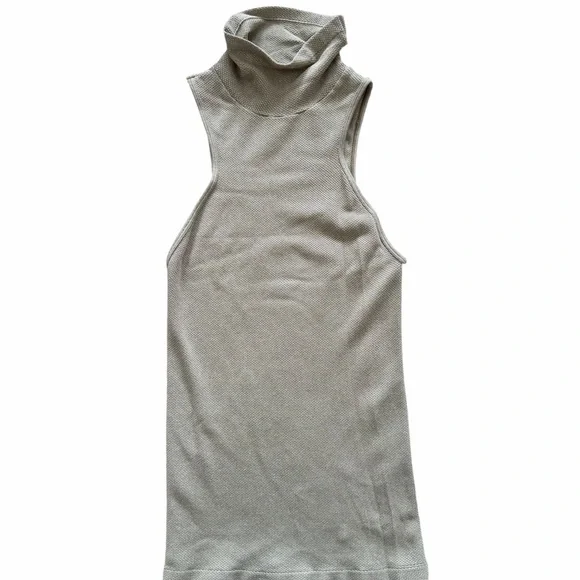 Free People Always Ready Seamless Turtleneck Tank Moss Size M/L NWT - Picture 2 of 4